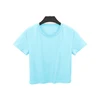 Top da donna con maglietta blu