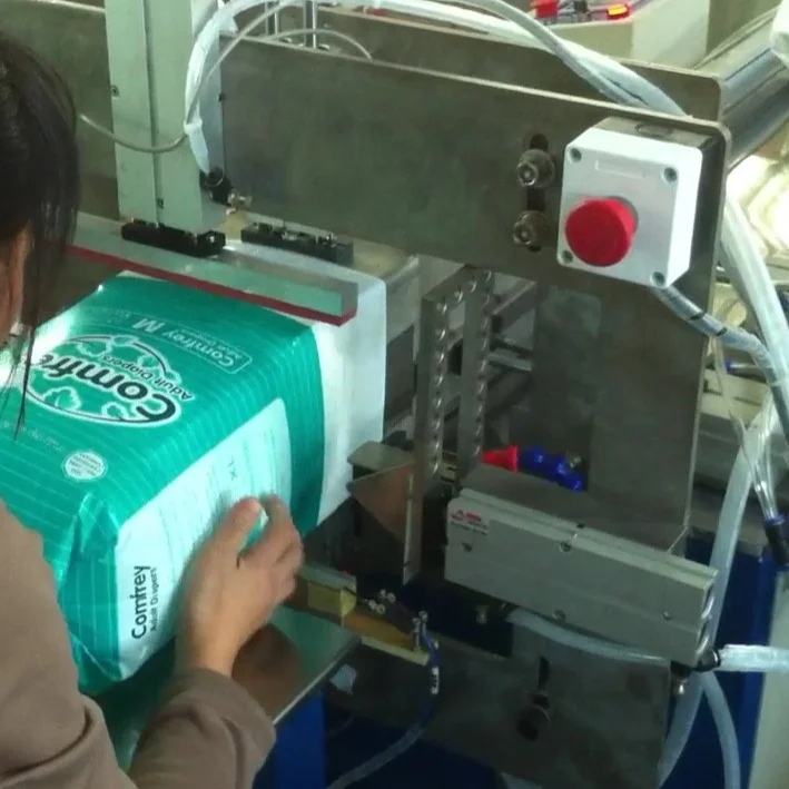 Cheap Semi Autoamtic Adult Diapers Packing Machine,Diapers Filling And ...