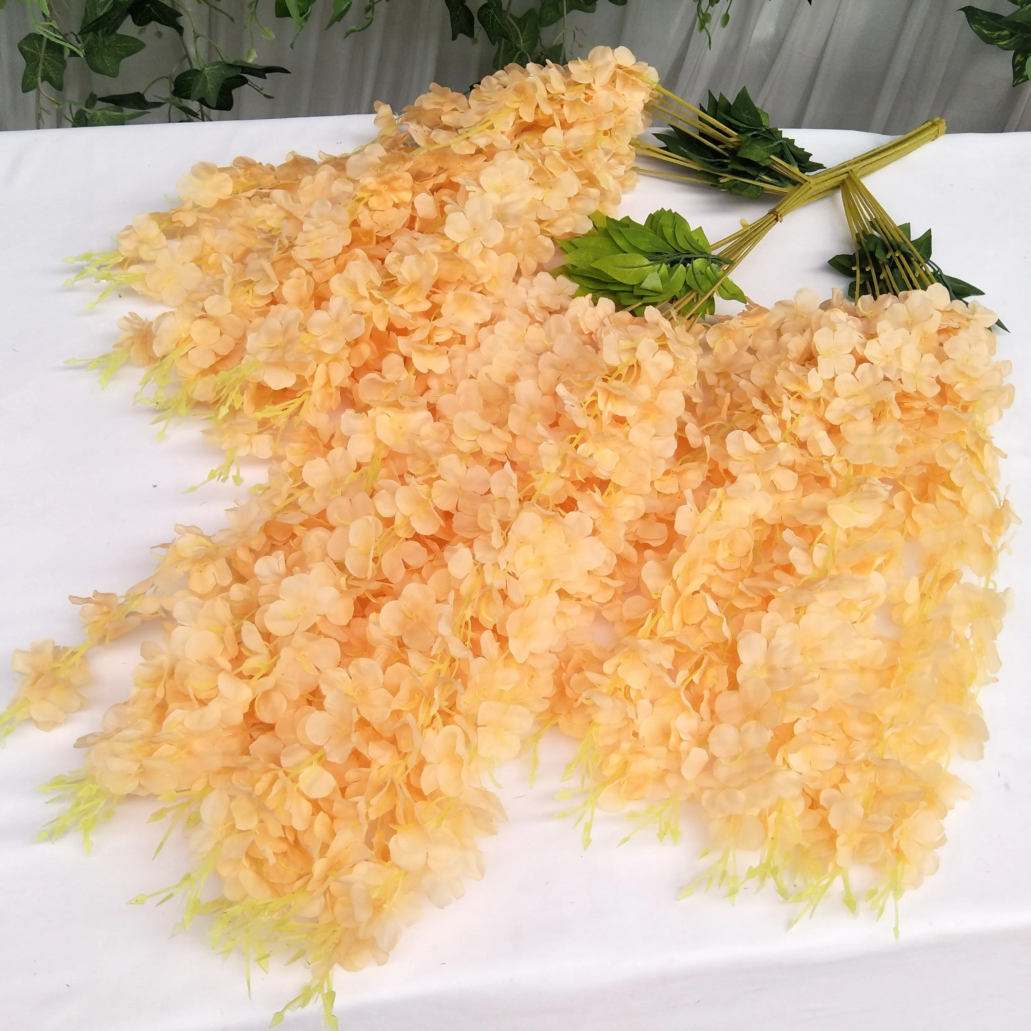 High Quality Wedding Decoration Artificial Wisteria Flowers Hanging For