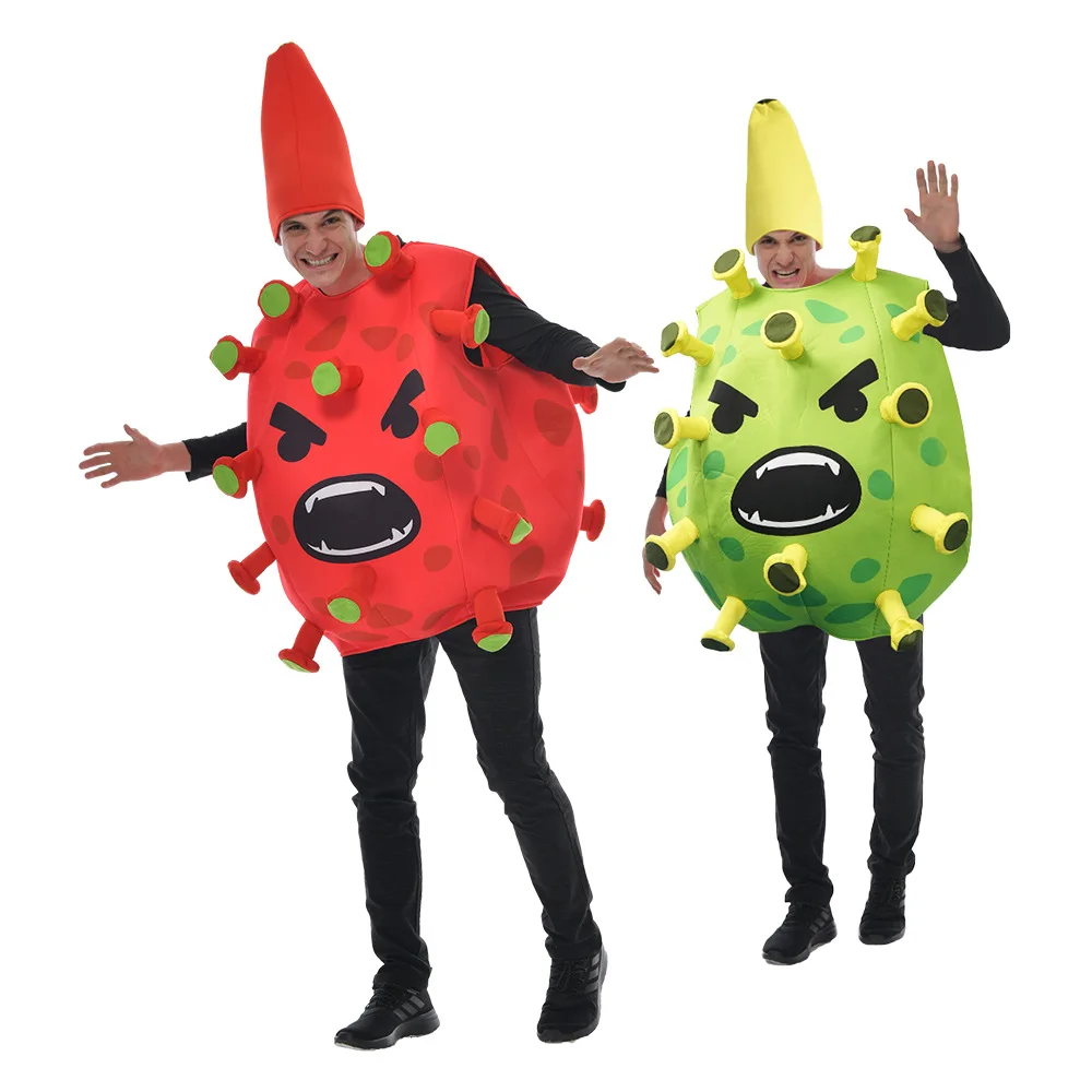 Hot Adult Halloween Costumes Funny Party Germs Cosplay Costume Bacteria