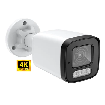 4K 8MP IP XMEYE POE Bullet Camera Security CCTV System Outdoor Home Face Detection Two Way Audio CMOS Sensor NVR Compatible