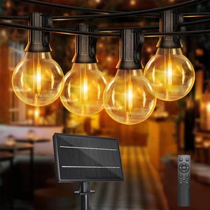 Vertak Holiday Lights G40 String Lights Outdoor Waterproof IP65 Courtyard Light With 4 Lighting Mode