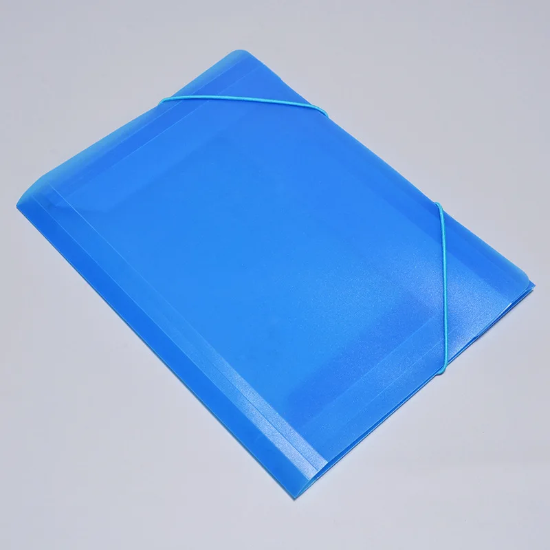 Stationery Office Supplies Flap Folder Plastic Folder With Elastic