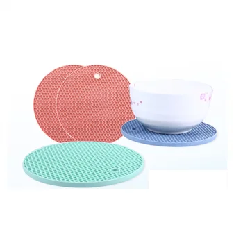 Round Food Grade Thicken Round Silicone Mat Placemat with Honeycomb - China  Placemat and Kitchenware Mat price