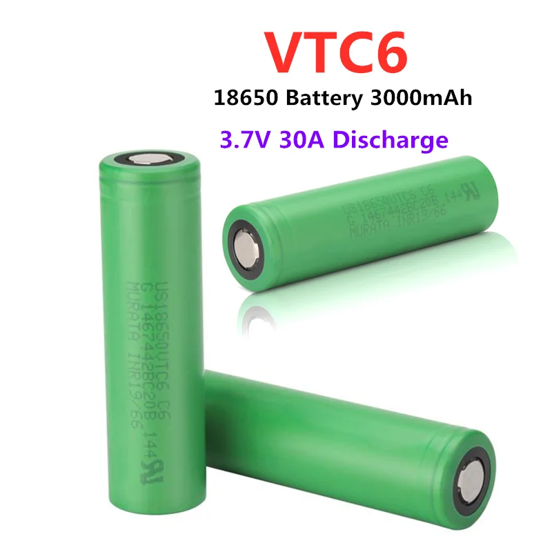 ondernemen kip band Source 3.7V 3000mAh Li-ion 18650 VTC6 Battery for Electronic Toys Tools  Flashlight 2022 Original Ce LCO Flat Green 18650 Ls 3A on m.alibaba.com