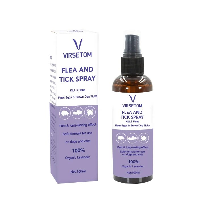 100% натуральные ингредиенты 100 мл анти-Блоха и клещей спрей для