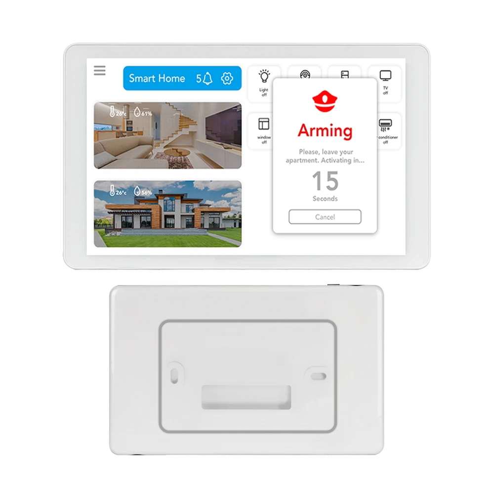 Smart Home Automation Android POE Tablet Touch Panel 8inch POE Android Tablet Zigbee Zwave KNX RS485 Wall-mount Tablet Android