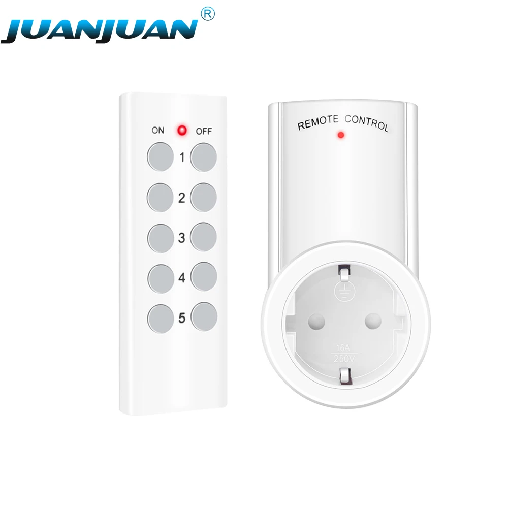 Wireless Remote Control Smart Electrical Outlet Switch Set For
