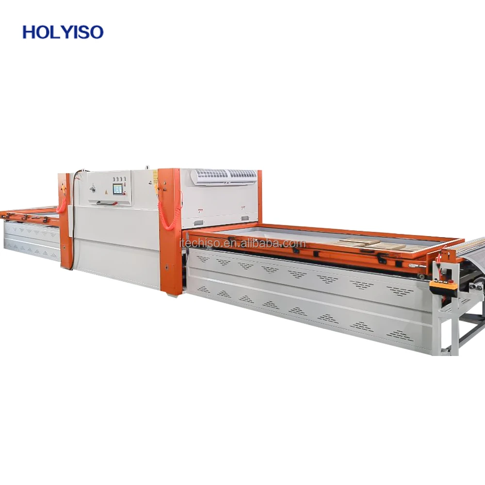 Automatic Pvc Vacuum Press Membrane Wood Laminating Machine For Door