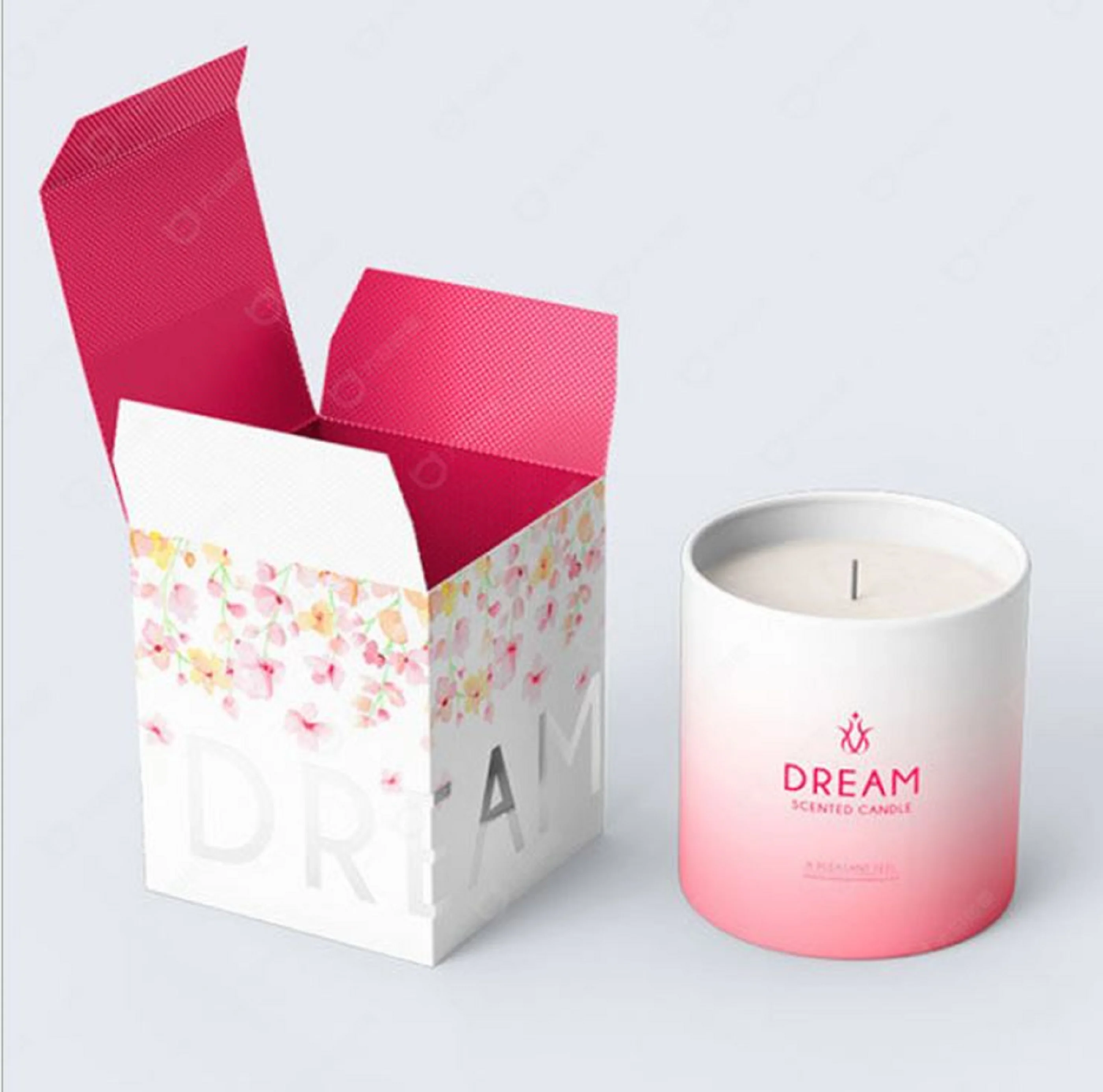 Custom Luxury Candle Mailer Box with Recycled Materials and Food Grade Paperboard