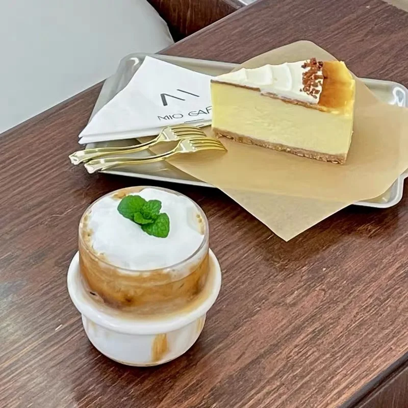 niche design sense retro coffee cup cappuccino creative hat