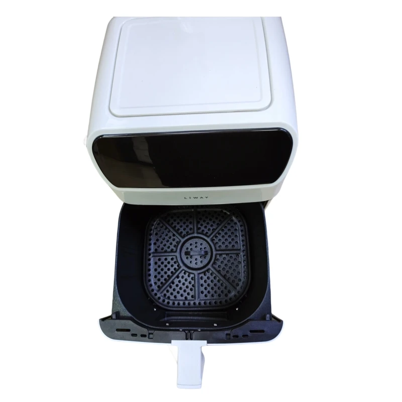 1500W Visible Window Larger Capacity Fritadeira Halogen Blue Toaster Plastic White Baking Cooking air Fryer