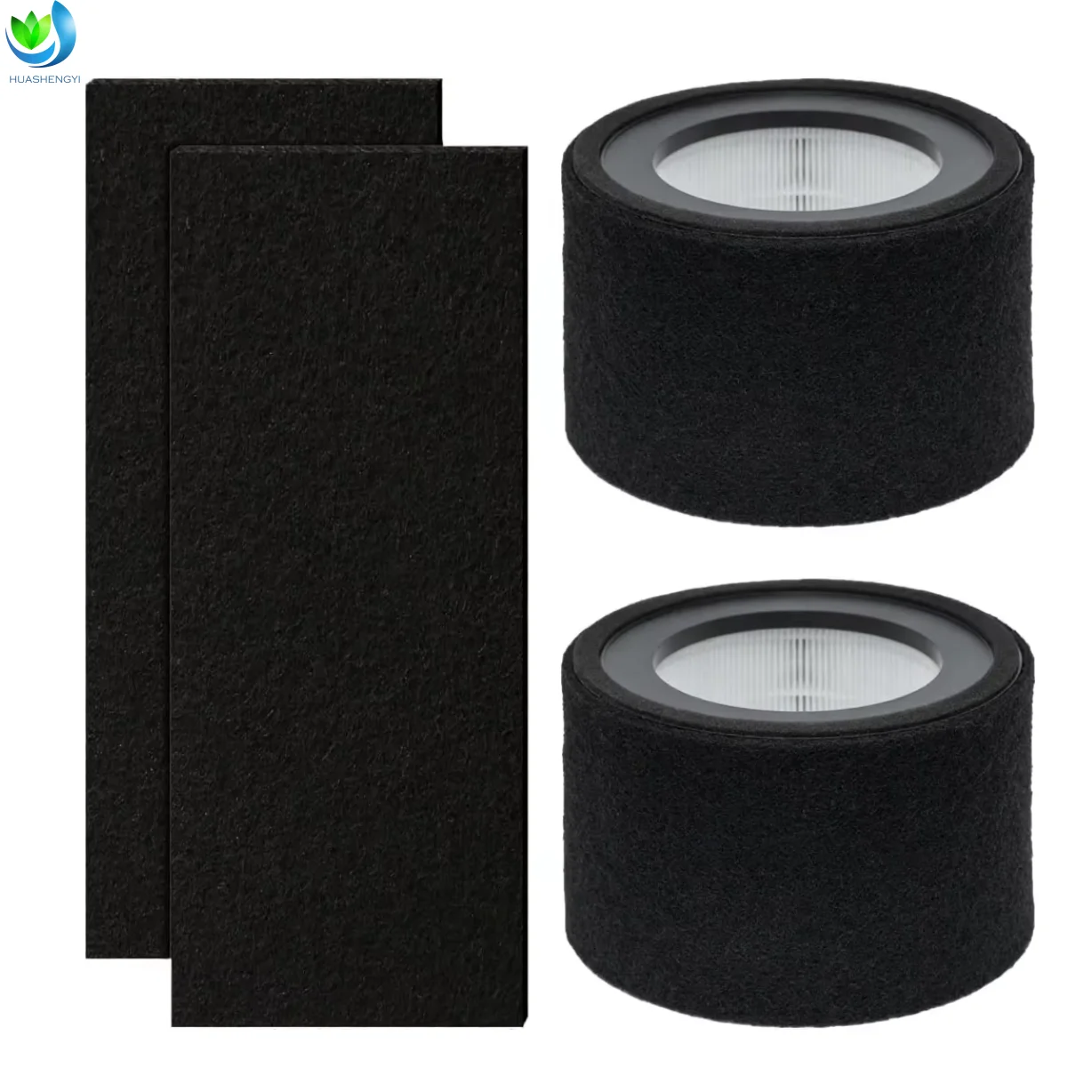 Portable 3-in-1 H13 True HEPA Activated Carbon Filters Air Purifier Filter Replace for Crane EE-5068 Etery JT-8115M Air Purifier