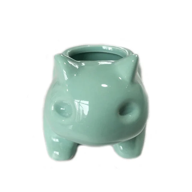 Pokémon Bulbasaur Ceramic Mini Flowerpot, Plantas Verdes