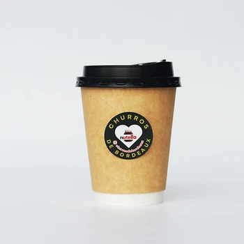 Wholesale product stickers High quality waterproof stickers Coffee cups seal labels Packaging labels