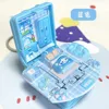 กระเป๋านักเรียนลายการ์ตูน-กระเป๋าหนังสือห้องเล็ก-ถุง OPP-สีฟ้า