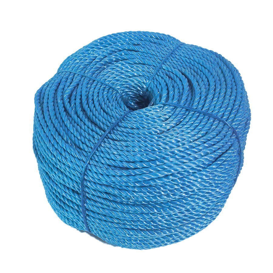 3 Strands Blue Polypropylene PP Rope - High Tenacity