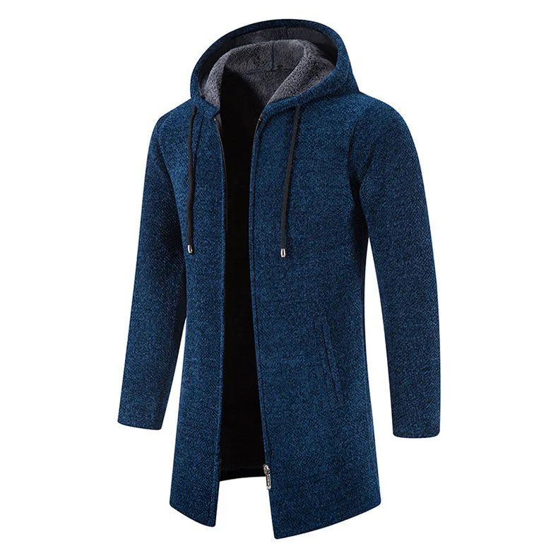 Hot Selg Long Sleeve Wholesale Warm Jacket Coat Windbreaker warm jacket for men Plus Size collar cardigan sweater_voghion.com