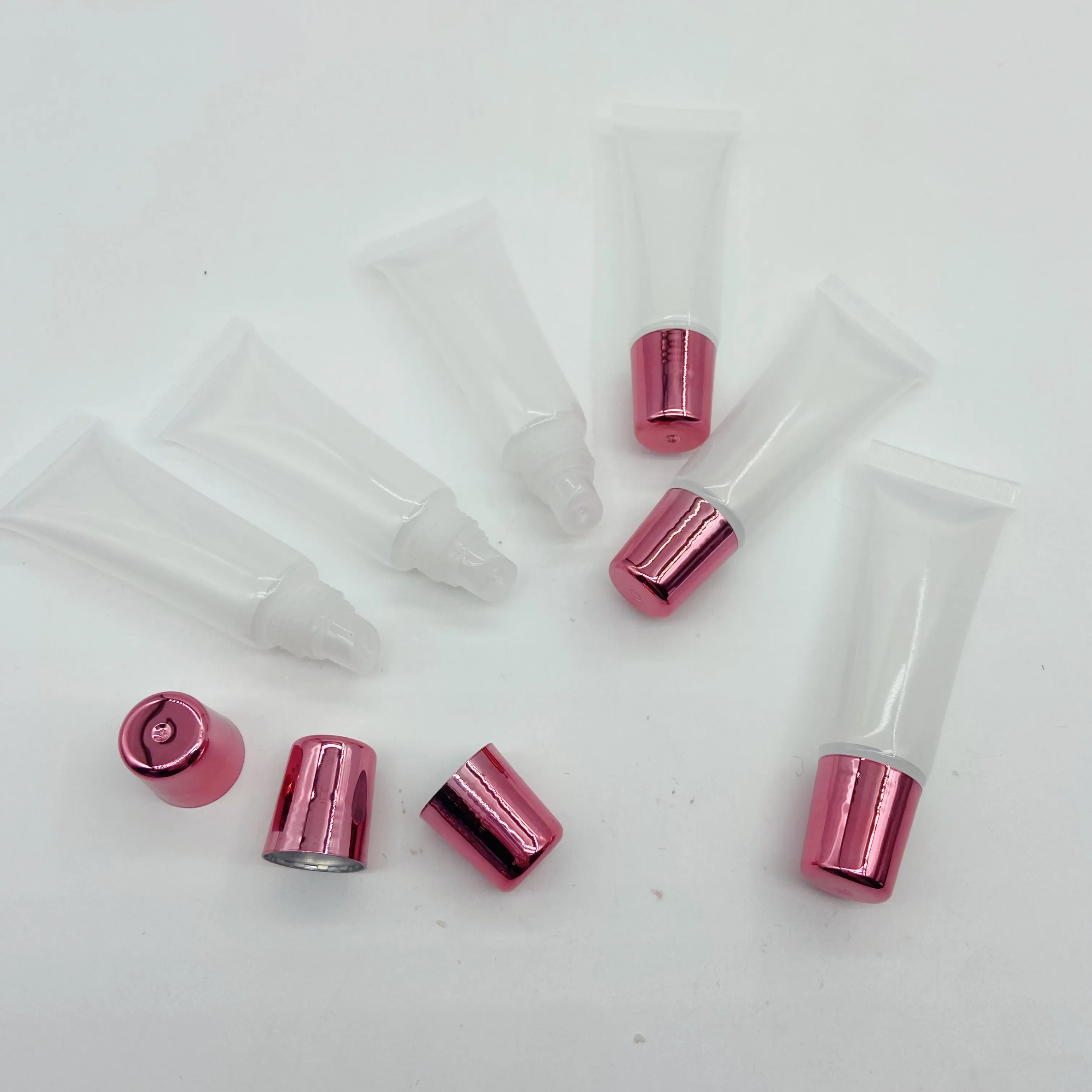 Empty Squeeze Lip Gloss Tubes 10ml 15ml Lip Gloss Squeeze Tube For Balm