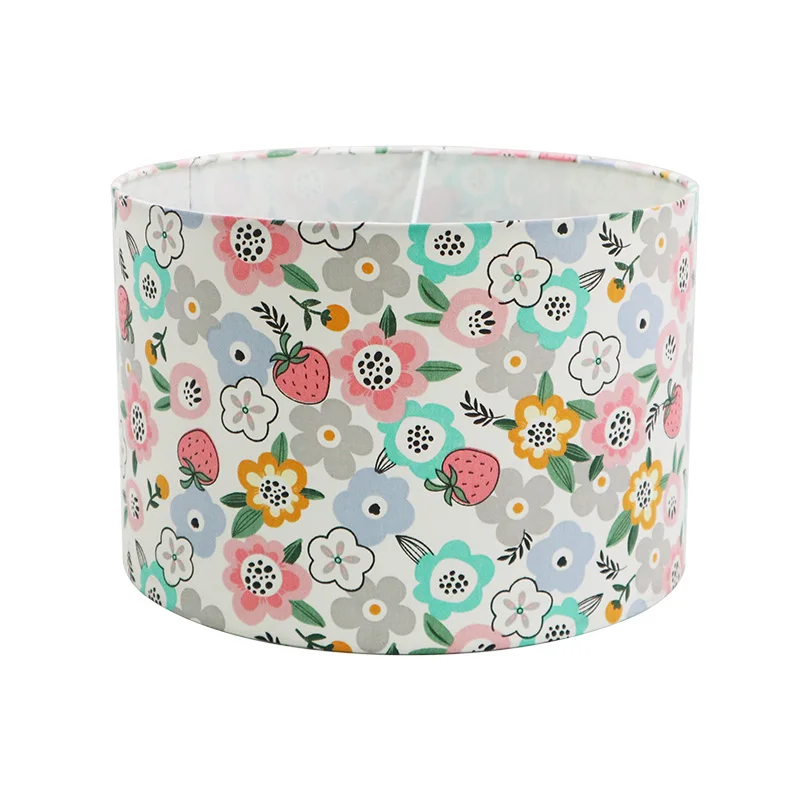 Modern Drum Chandelier Bedside Table White Tc Fabric Lampshade Floor Standing Lights Lamp Shades