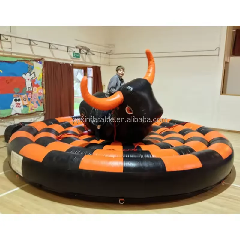 inflatable bucking bull