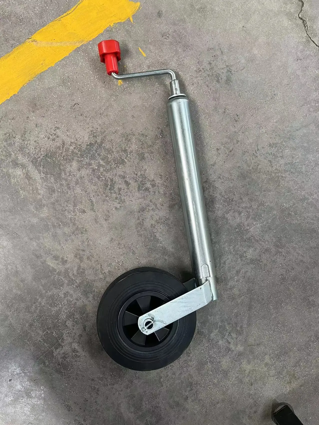 48mm Jockey Wheel Heavy Duty 200mm Clamp 160kg Trailer Caravan 570