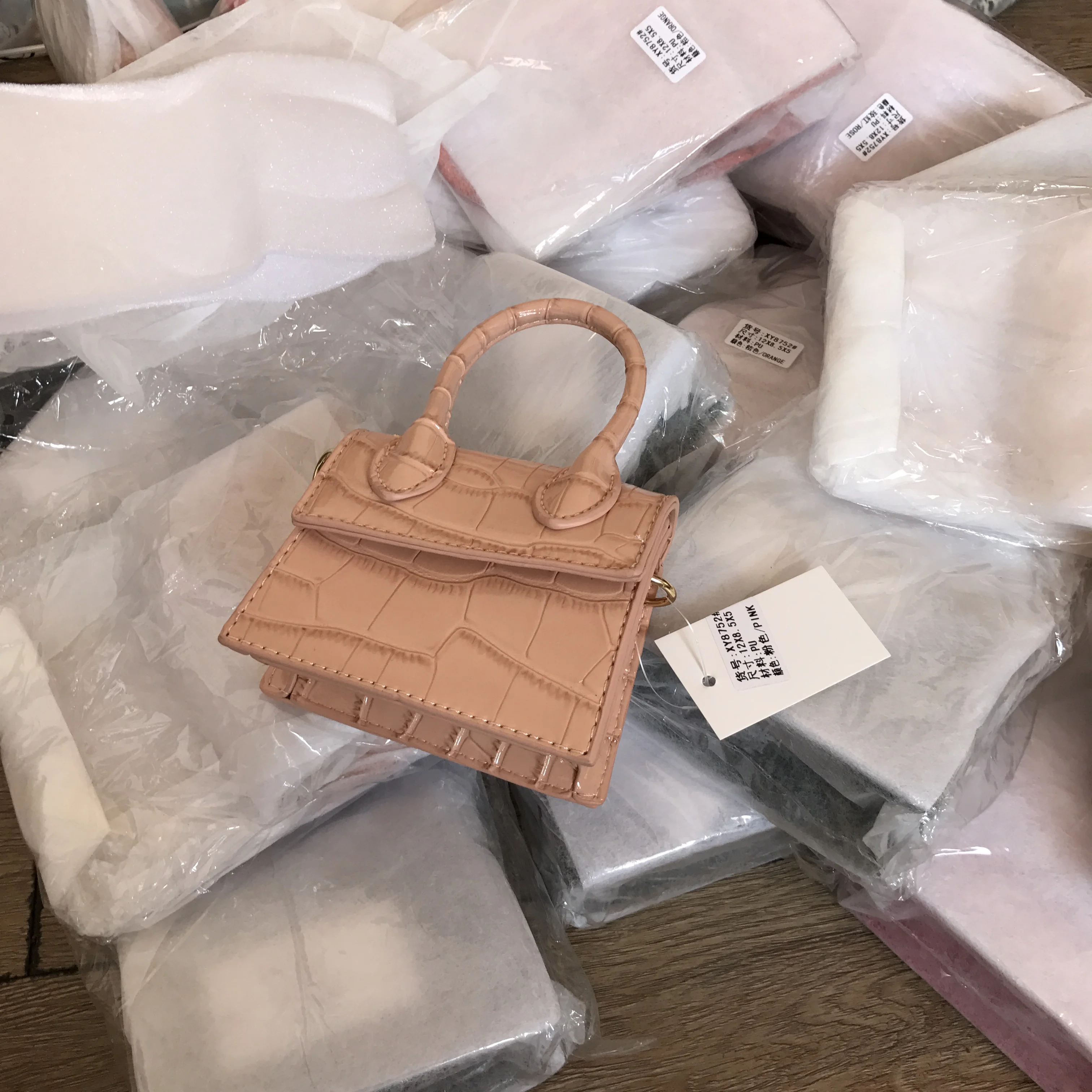 Customized Fashion Women Nylon Cute Padded Crossbody Bag Long Strap ...