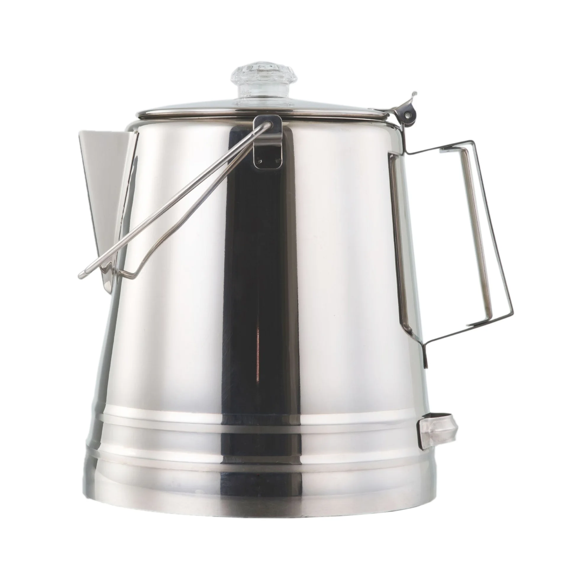 14cups /28cups Stainless Steel Camping Coffee Pot, Coffee