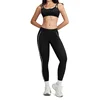 Noir + soutien-gorge 1 + Leggigns