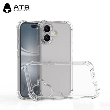 ATB Transparent Phone Case For iPhone 16 Pro Max case Clear Protective Shockproof Bumper Cover For iphone16 phone case