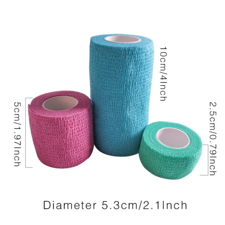 Custom Print Hospital Grade Sports Wound Support Self Adhesive Wrap Cohesive Elastic Bandage
