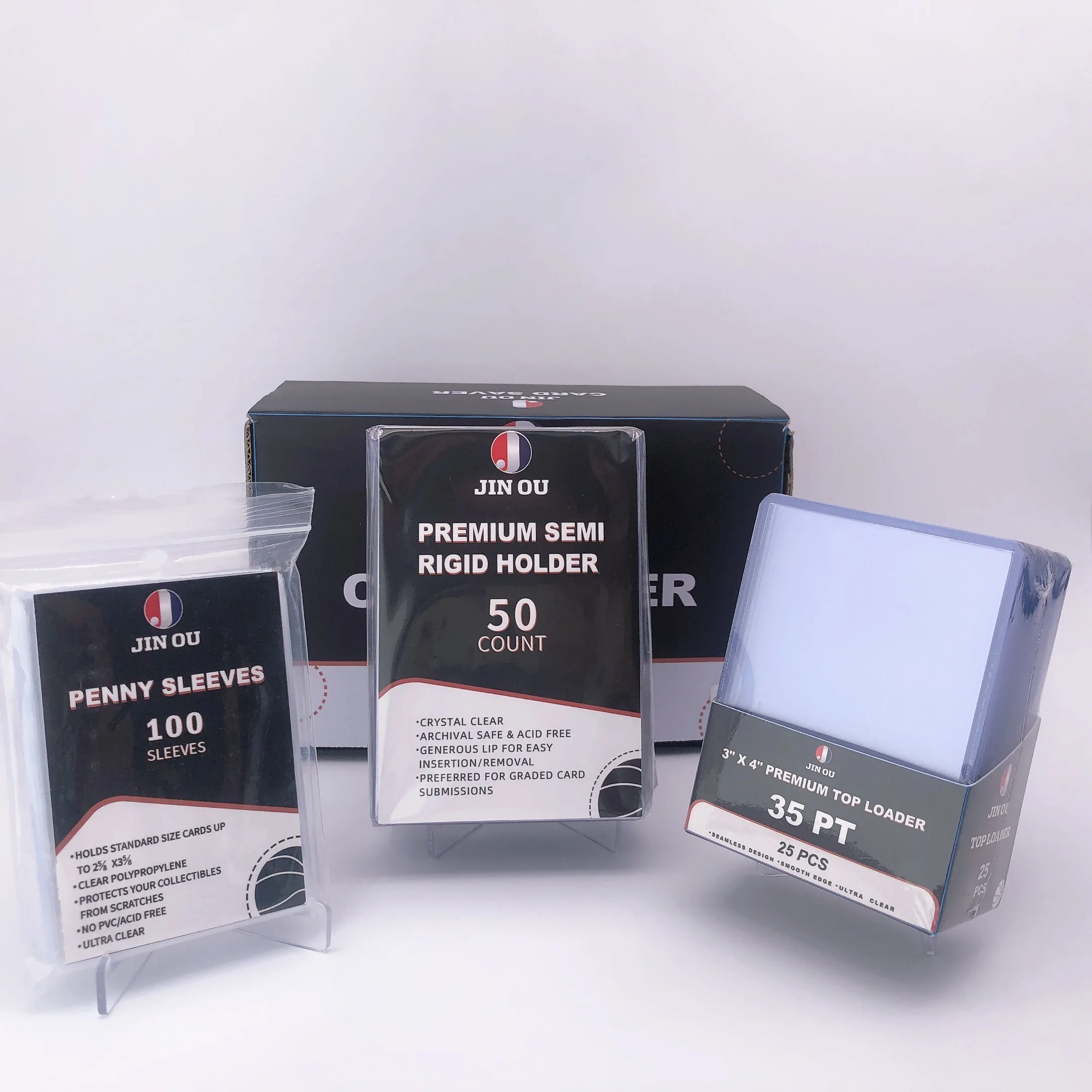 Custom logo Semi Rigid Card Saver Card Holders JO-MC-04