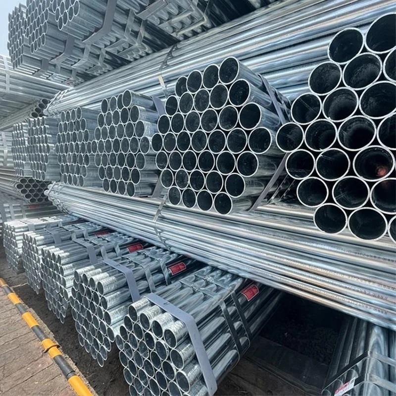 ASTM 32mm 38mm 40mm Galvanized ERW Welded Steel Round Pipe Hot Dip Galvanized for Greenhouses Construction