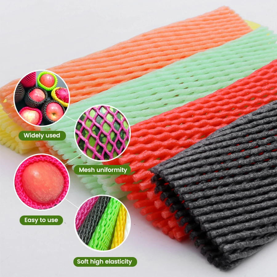 Plastic Mesh Sleeving Net for Wrapping Papaya Foam Mesh Bottle Protector