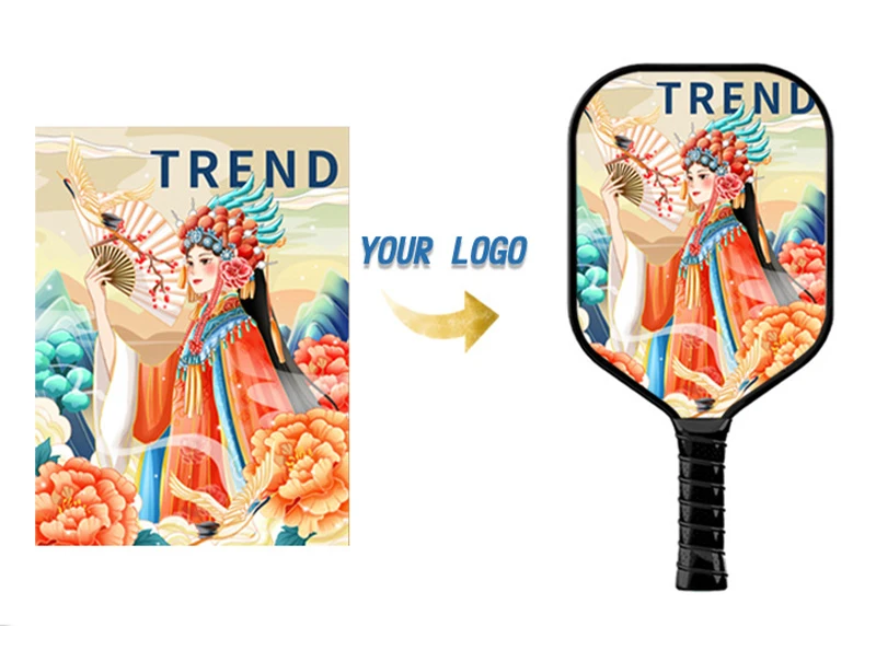 USAPA Approved Carbon Fiber Pickleball Paddle 16mm Thick Custom Logo Portable Edgeless Style for Sport Entertainment Honeycomb supplier