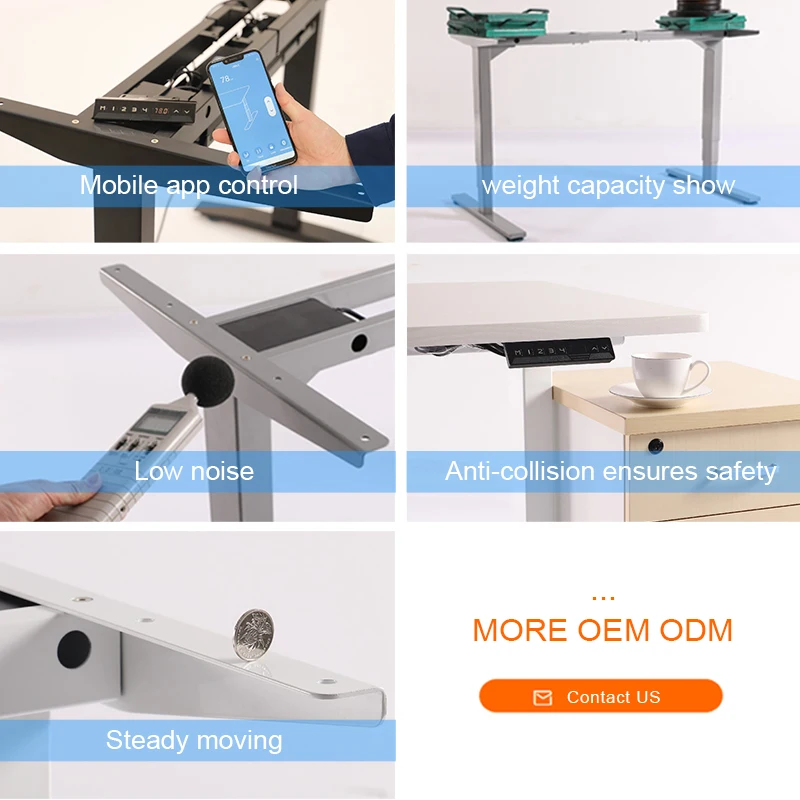 2A2 Factory Direct Multifunction Table Office Furniture Office Desks Modern Work Office Desk Metal Stainless Steel Standing Desk