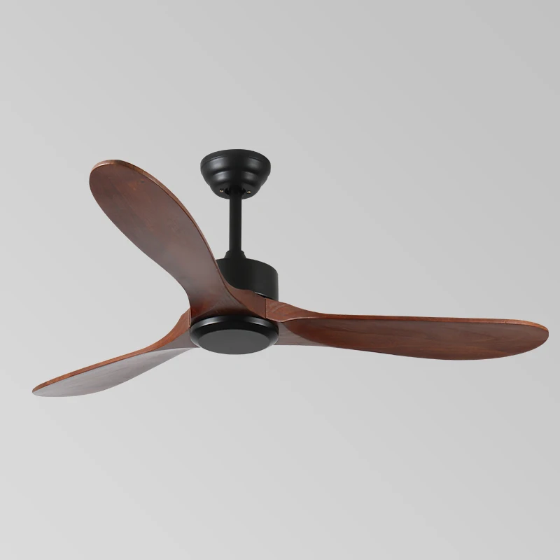 LED Ceiling Fan with Light 42/52 Inch Adjustable Size BLDC Motor Wood Blades 3CCT Remote