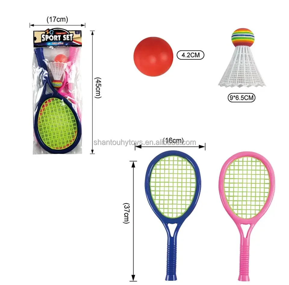 Outdoor Beach Toys Tennis Ball Set Mini Tennis Racket Interactive