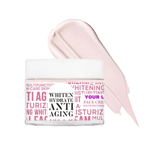 Moisturizing Firming Gentle Rosewater Face Cream with Collagen & Hyaluronic Acid Daily Use for Soothing Dry Skin & Radiance