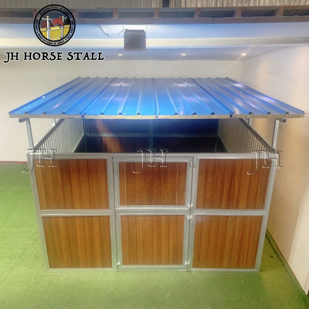USA Horse Boarding Stables Steel Structure Animal Livestock Horse Stall Shelter With Roof