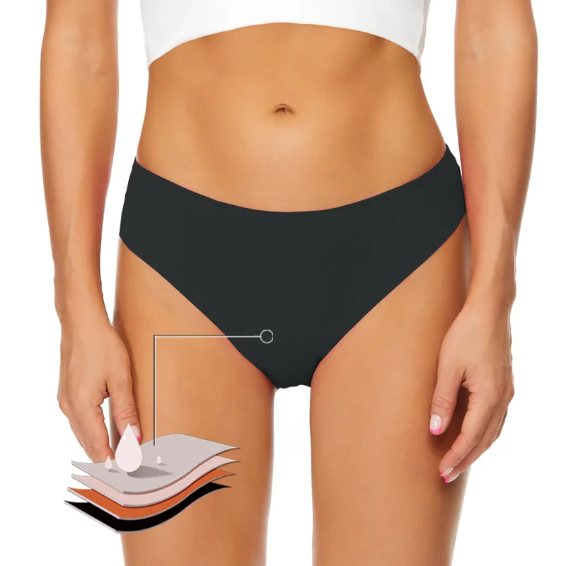 Seamless Period Swim Boyshort construction and fit reference