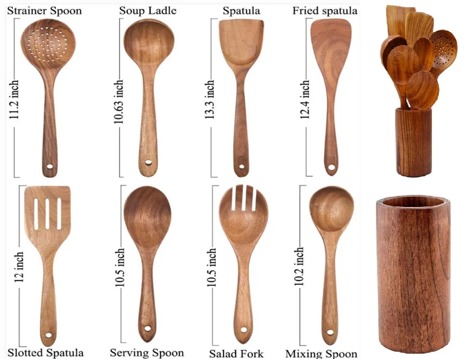 Wooden Kitchen Utensils Set - Wholesale Cooking Accessories  Gadgets