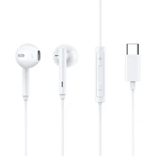 Mcdodo In-Ear Wired Earphone Earbuds Stereo Headphones Type-C Mobile Earphone for Huawei/Xiaomi/Samsung