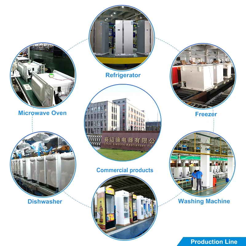 300L Small Bottom Freezer Fridge Freezer Refrigerator with Dispenser for DDB-343(W)H
