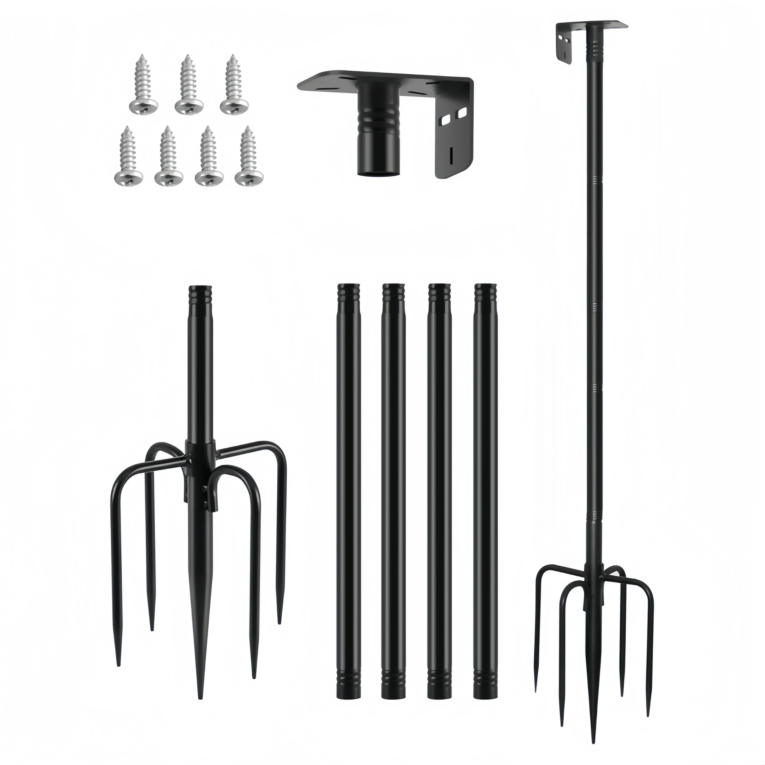 Kit Asta Universale Squirrel Stopper Con Prolunga Da 30,5 Cm | Per Mangiatoie E Casette Per Uccelli