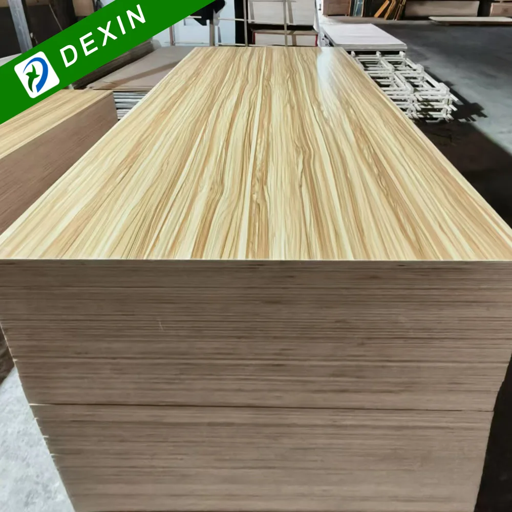 18mm E1 Grade Melamine Faced Contreplaqu 4x8 Laminated Marine Plywood/ Ply Board Sheet for Cupboard