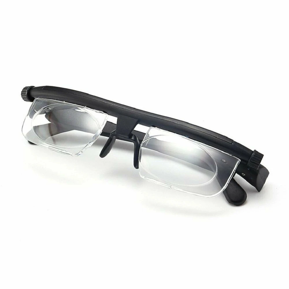 Adjustable Strength Glasses Lens Eyewear Distance Reading Glasses Focus