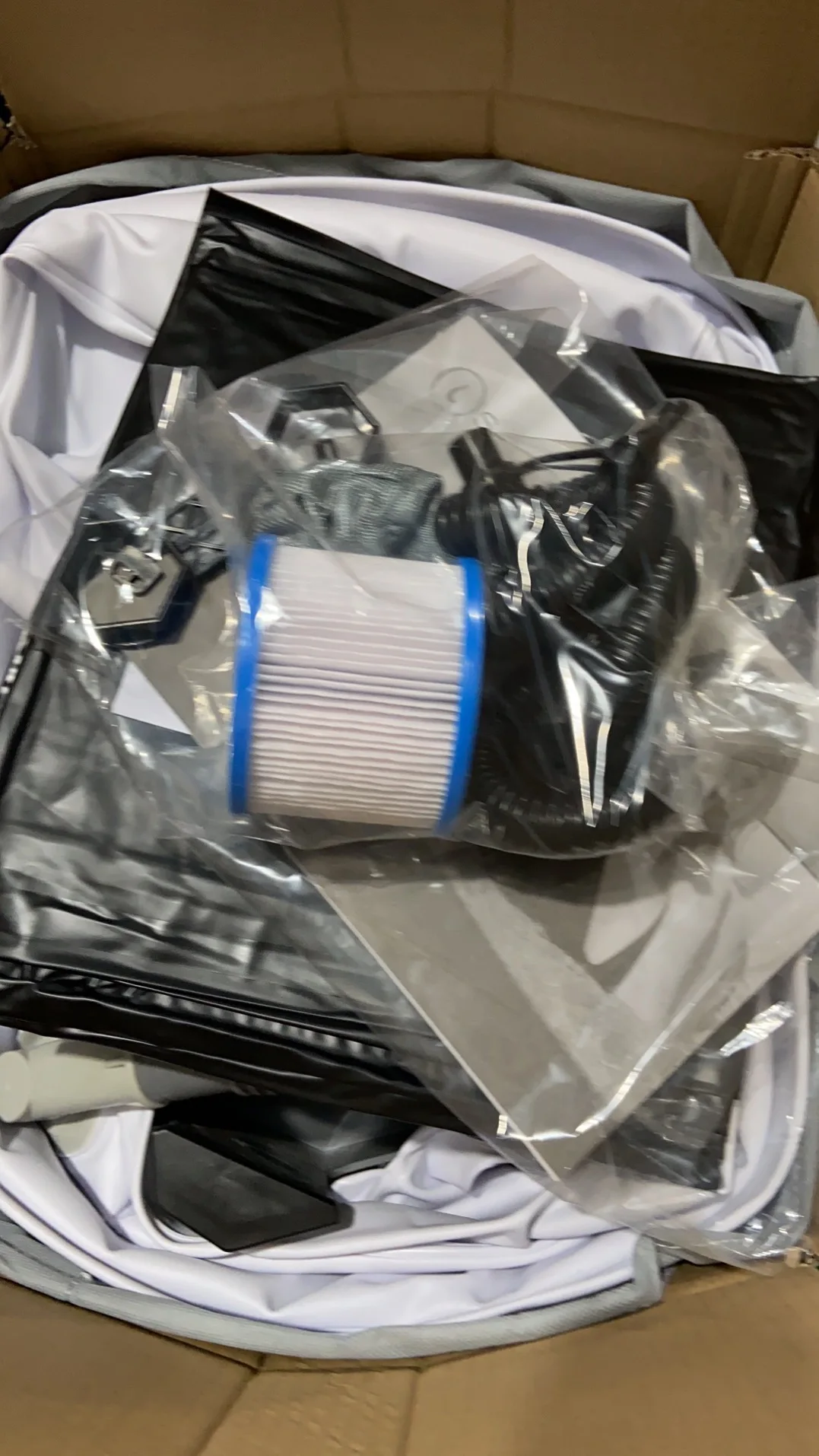 Air Jet Outdoor 6 Person Square Round Pvc Spa Inflatable Hot Spa Tub