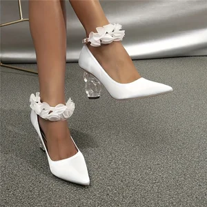 Ladies High-Heeled Latin Dance Shoes Adult Outdoor Square Ballroom Dancing Shoes Rubber Soft-Soled Wedding Party Shoes