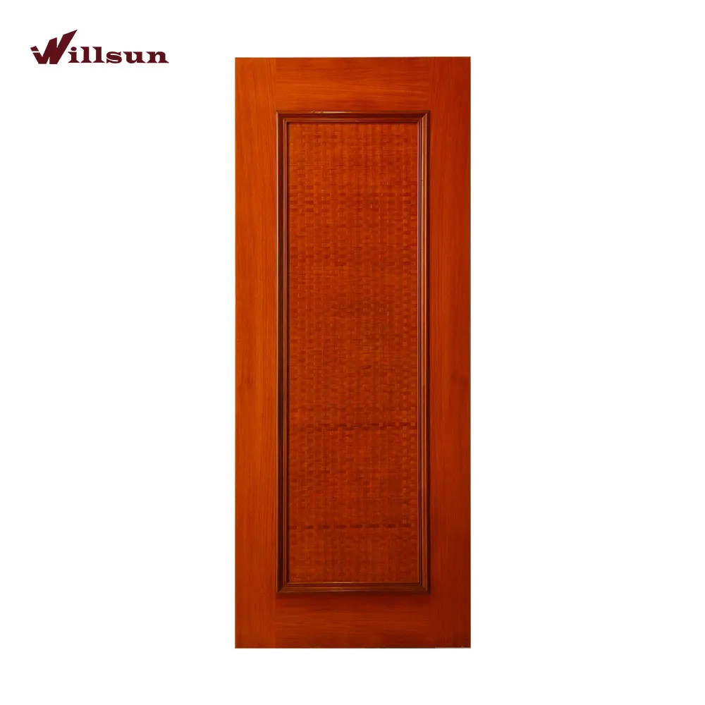 Hardwood Veneer Bungalow Solid Wood Penal Interior Door Designs